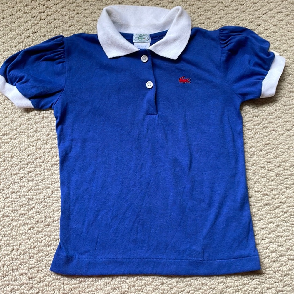 Brand new without tags Izod Lacoste girls blue top - Never worn - Size 7-8